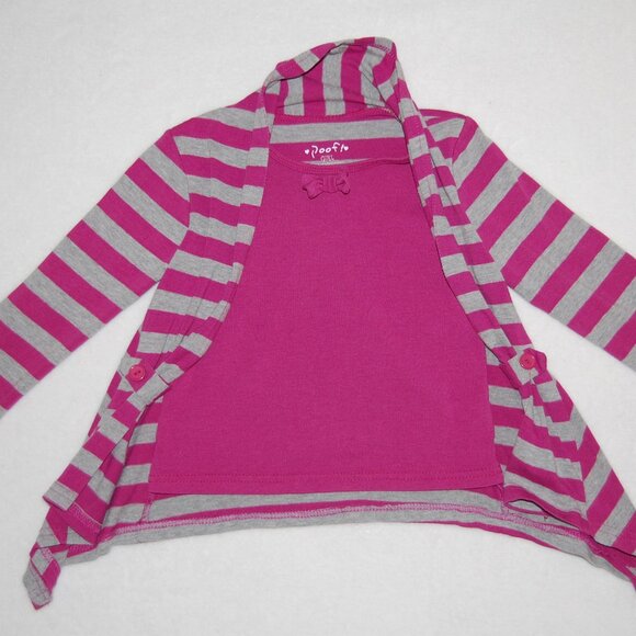 Poof! Shawl Neck Jersey Cotton Top, Girls Size 4T - Picture 7 of 9